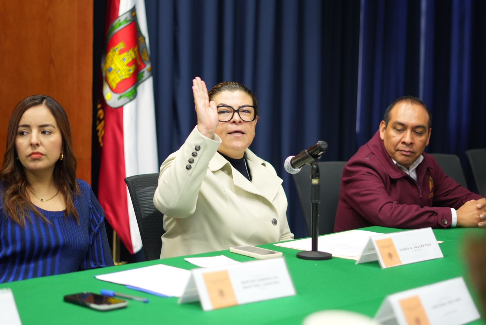 Diputada Sandra Aguilar media  limites territoriales en 5 municipios