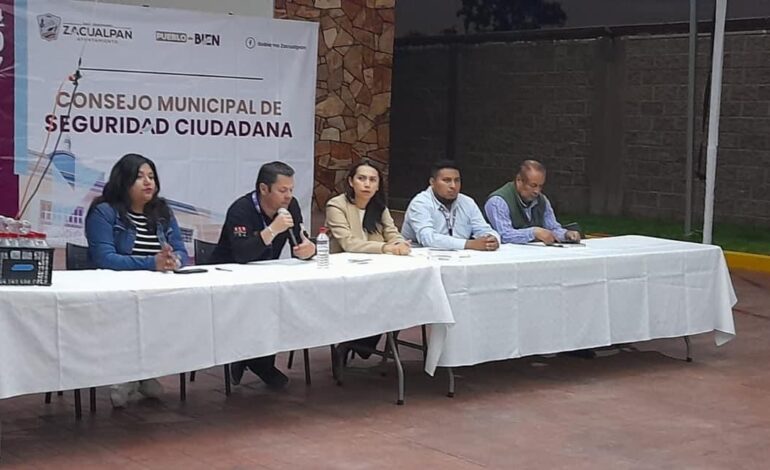 Zacualpan apuesta por la participación ciudadana para mejorar la seguridad