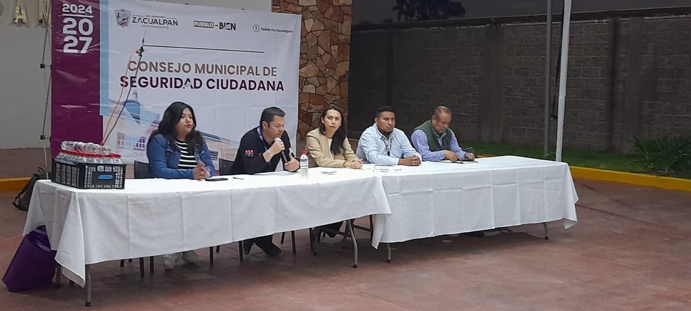 Zacualpan apuesta por la participación ciudadana para mejorar la seguridad