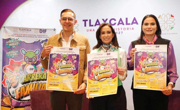 Tercera edición de la Carrera de la Familia en Tlaxcala