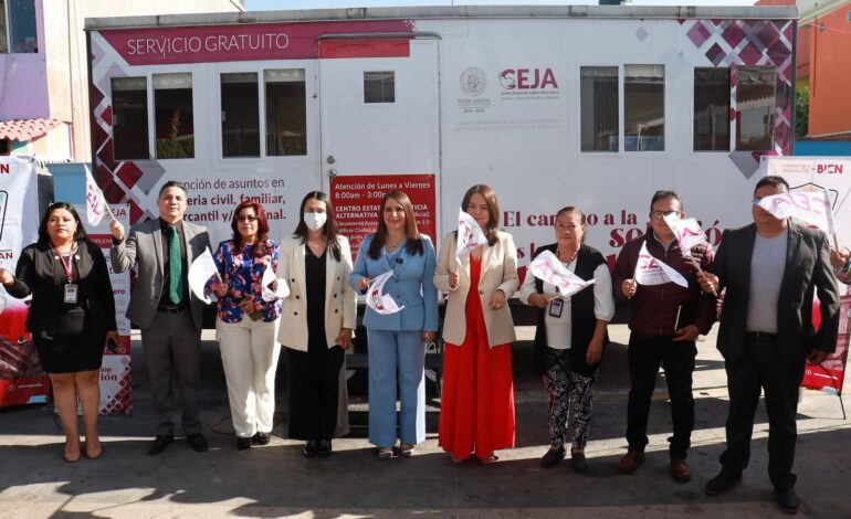 La Unidad Móvil del Centro Estatal de Justicia Alternativa llega a Zacualpan para brindar soluciones rápidas y gratuitas