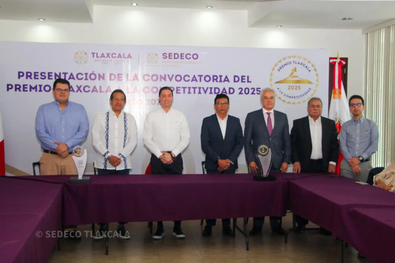 Gobierno de Tlaxcala lanza el “Premio Tlaxcala a la Competitividad 2025” para empresas e instituciones