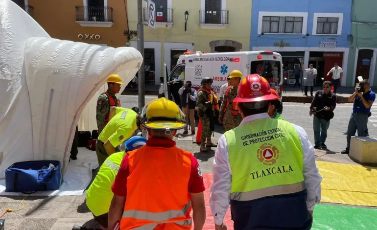 Tlaxcala se prepara: Participa en el Primer Simulacro Nacional 2025