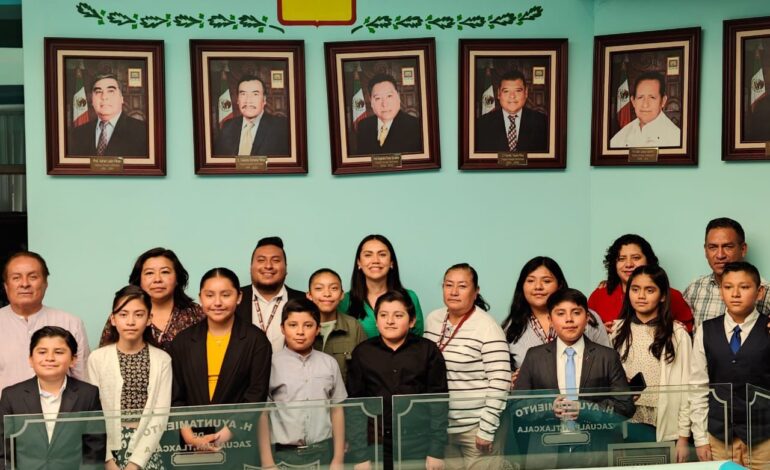 Celebran primer Cabildo Infantil Zacualpan para impulsar participación ciudadana desde la infancia