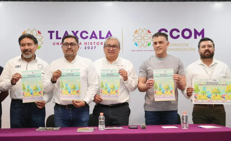 Invitan a participar en la “Rodada Vida Saludable 2025” en Tlaxcala