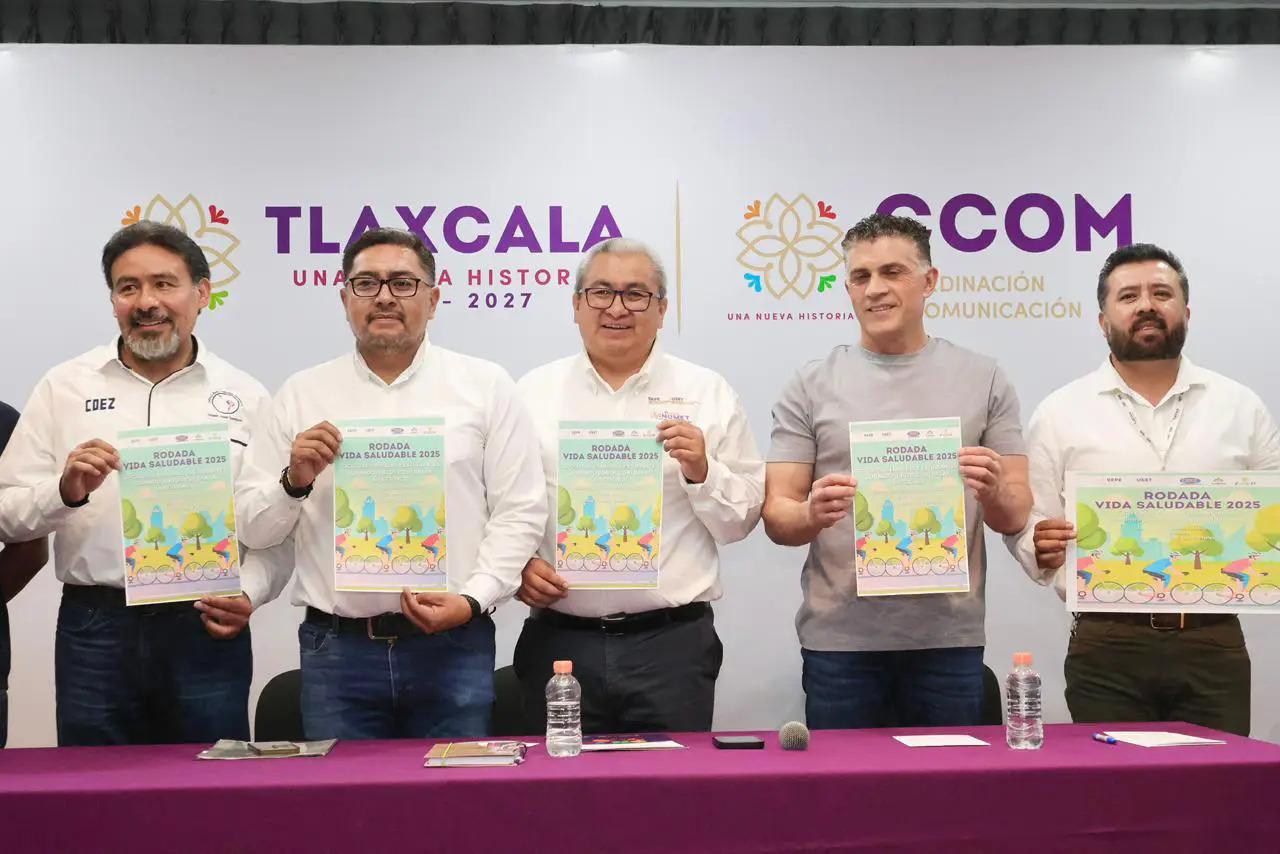 Invitan a participar en la “Rodada Vida Saludable 2025” en Tlaxcala