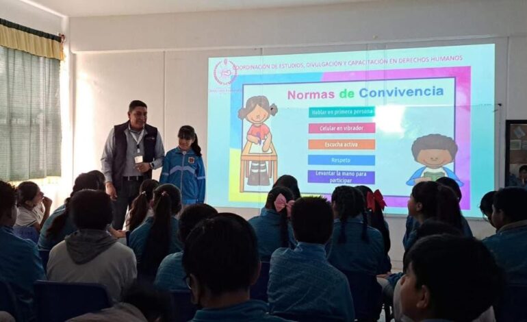 Realizan Cine Debate sobre derechos humanos y cultura de paz en Zacualpan