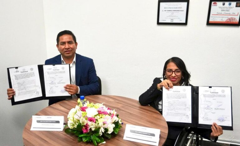 ICATLAX y diputada Gabriela Hernández Islas firman convenio para capacitar a personas en situación vulnerable
