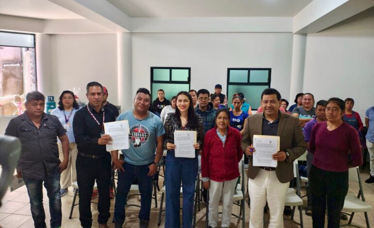 Zacualpan impulsa su desarrollo económico con la firma de convenio con FOMTLAX