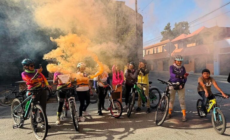 Zacualpan impulsa Rodada Naranja para fortalecer la igualdad y rechazar la violencia de género