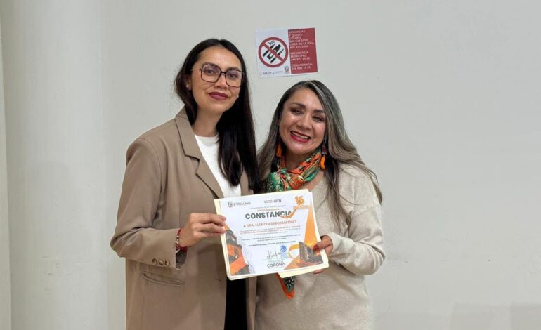 Sandra Corona refuerza acciones de protección para mujeres en Zacualpan con ponencia especializada sobre órdenes de protección