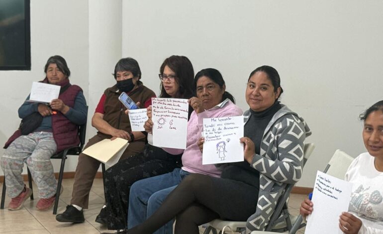 Zacualpan impulsa el autocuidado y bienestar de las mujeres con taller comunitario