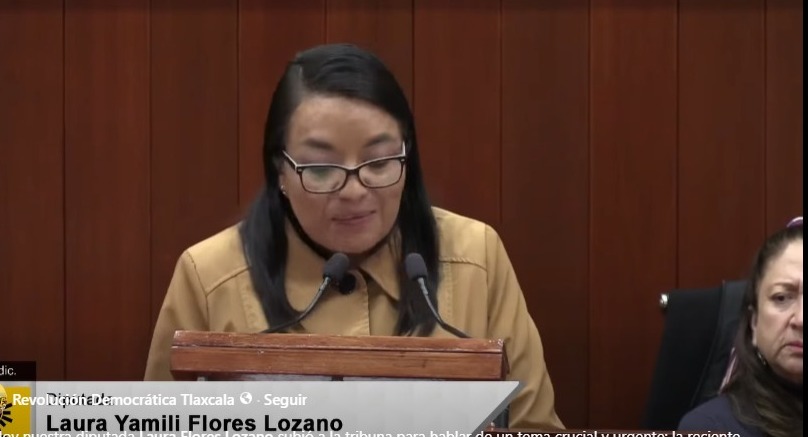 Laura Yamili Flores coloca a Tlaxcala ante un momento histórico y exige garantizar los derechos de las mujeres