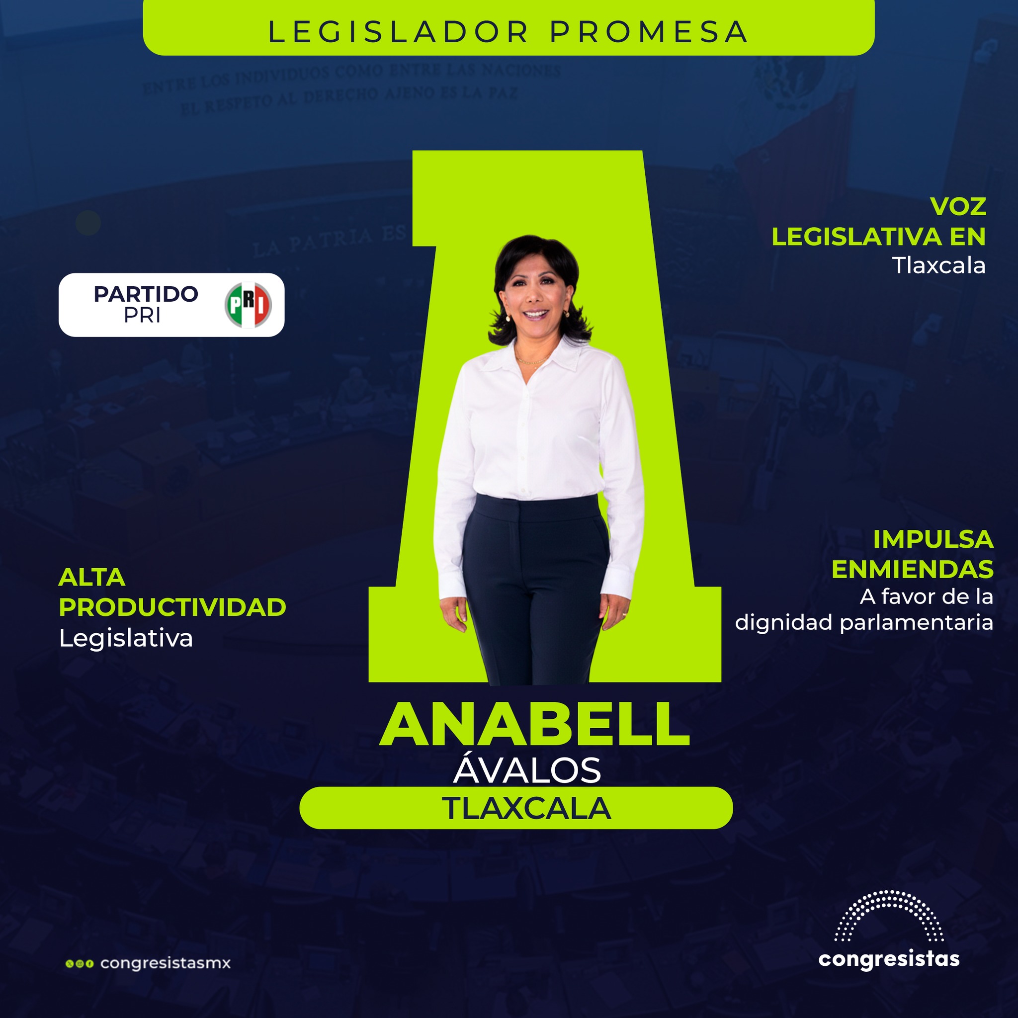 Congresistas destaca a Anabell Ávalos por su alta productividad legislativa en el Senado