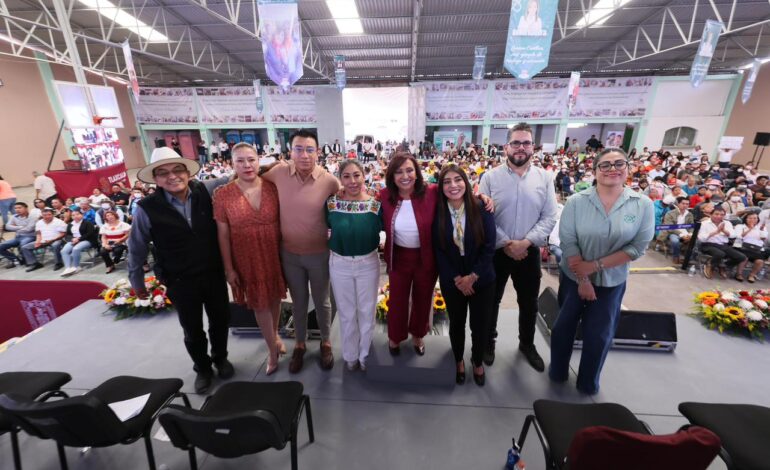 Lorena Cuéllar destaca inversión superior a 50 mdp para infraestructura y bienestar en Tetlanohcan
