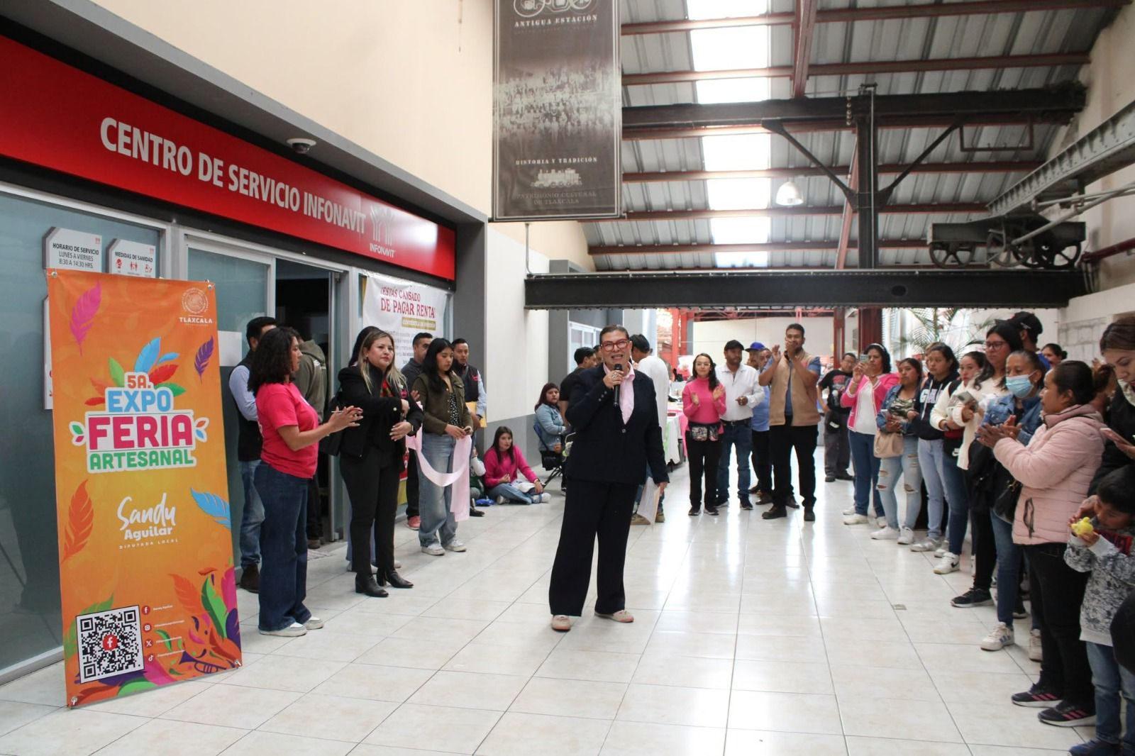 Sandy Aguilar impulsa sexta edición de la Expo Feria Artesanal en Apizaco