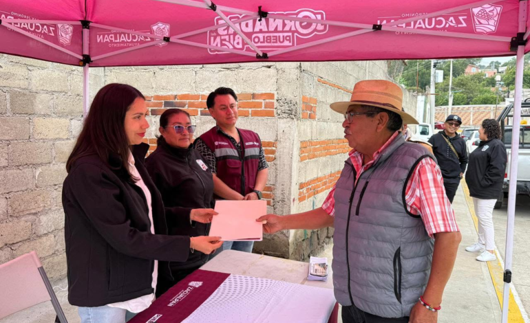 Sandra Corona fortalece cercanía con la ciudadanía a través de las Jornadas del Pueblo de Bien en Zacualpan