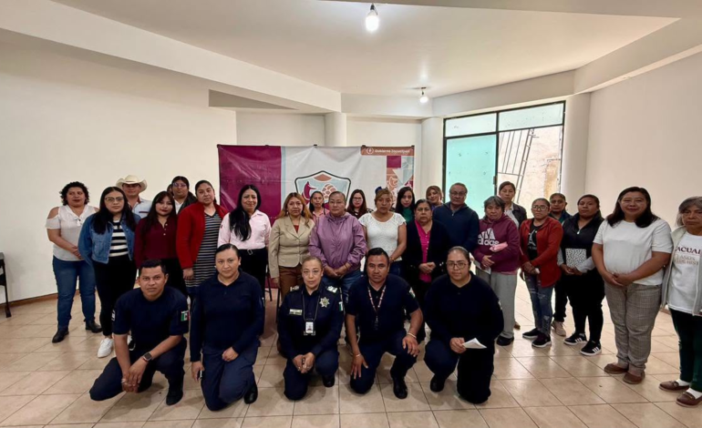 Gobierno de Zacualpan fortalece capacitación policial para mejorar la atención a mujeres víctimas de violencia