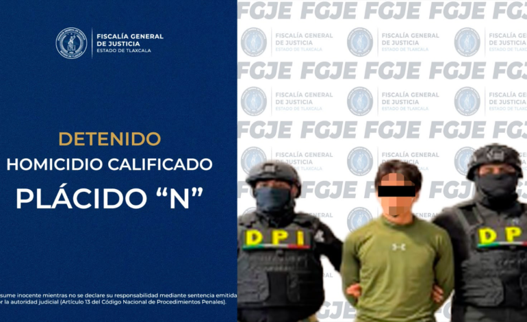 Detienen a segundo probable responsable de homicidio ocurrido en Tepeyanco