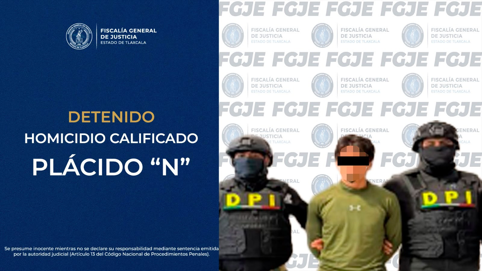 Detienen a segundo probable responsable de homicidio ocurrido en Tepeyanco