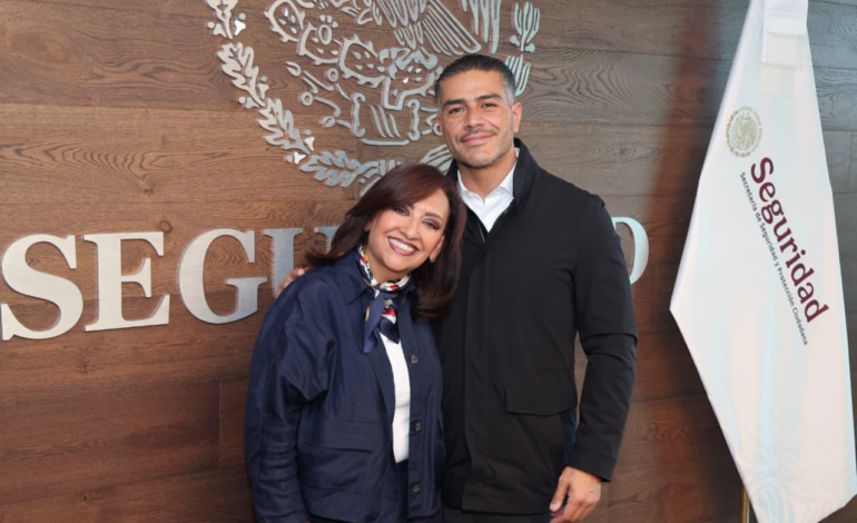Lorena Cuéllar y Omar García Harfuch fortalecen coordinación para reforzar seguridad en Tlaxcala