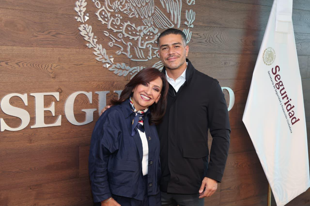 Lorena Cuéllar y Omar García Harfuch fortalecen coordinación para reforzar seguridad en Tlaxcala