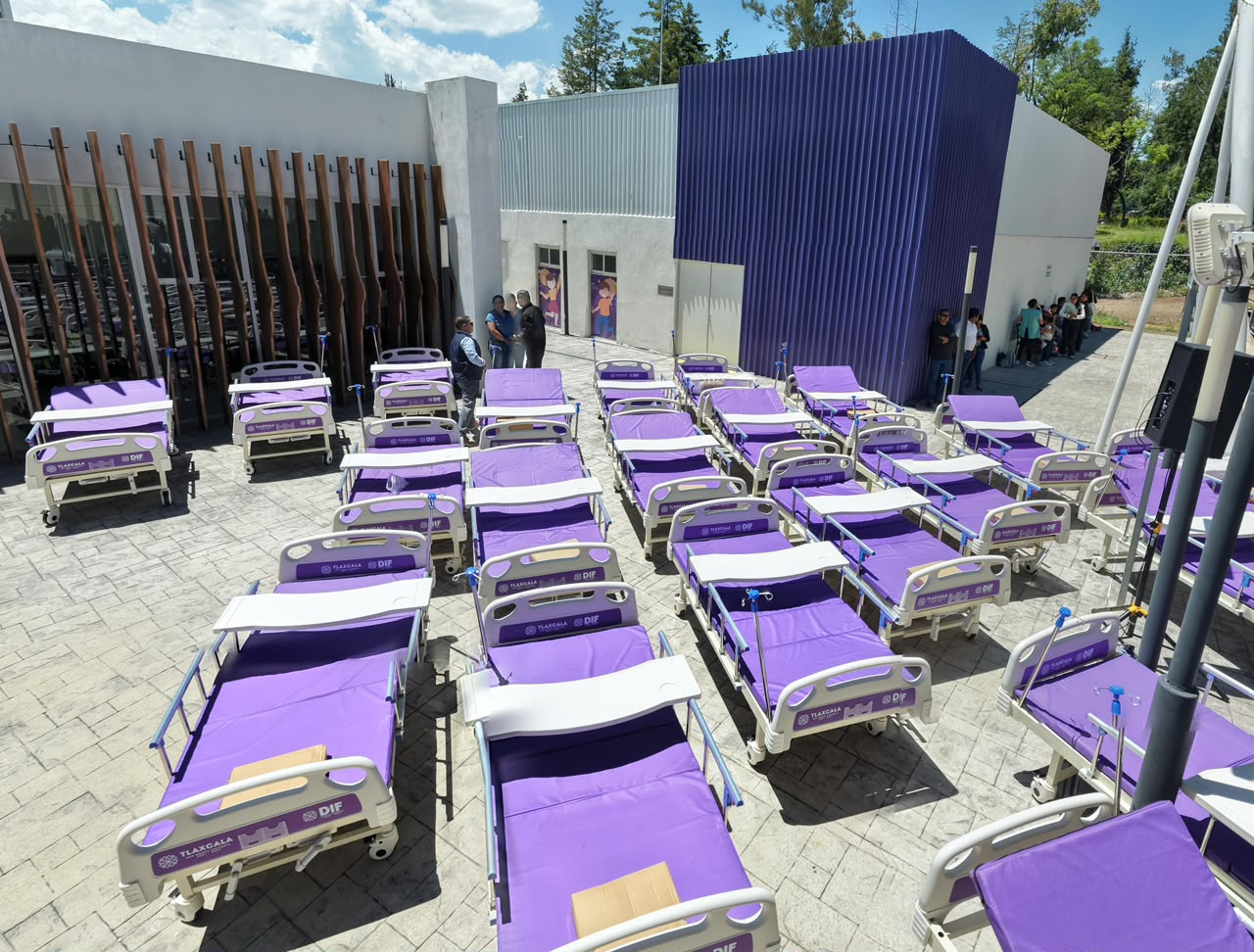 Gobierno de Tlaxcala entrega 230 camas hospitalarias para pacientes en situación de inmovilidad