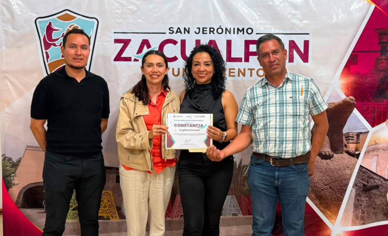 Sandra Corona impulsa el emprendimiento juvenil con el programa “Impulsa Zacualpan”