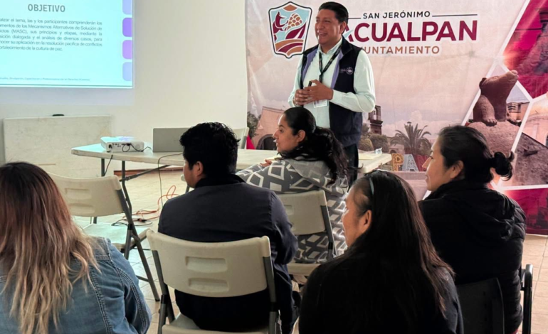 Zacualpan impulsa una cultura de paz y diálogo para resolver conflictos