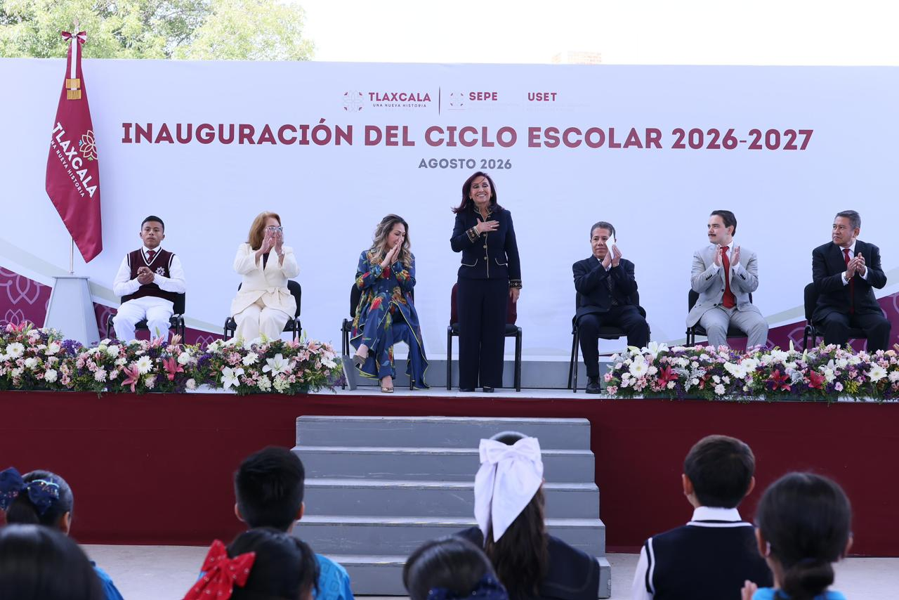 Tlaxcala inicia el ciclo escolar 2026-2027 con más infraestructura y oportunidades educativas