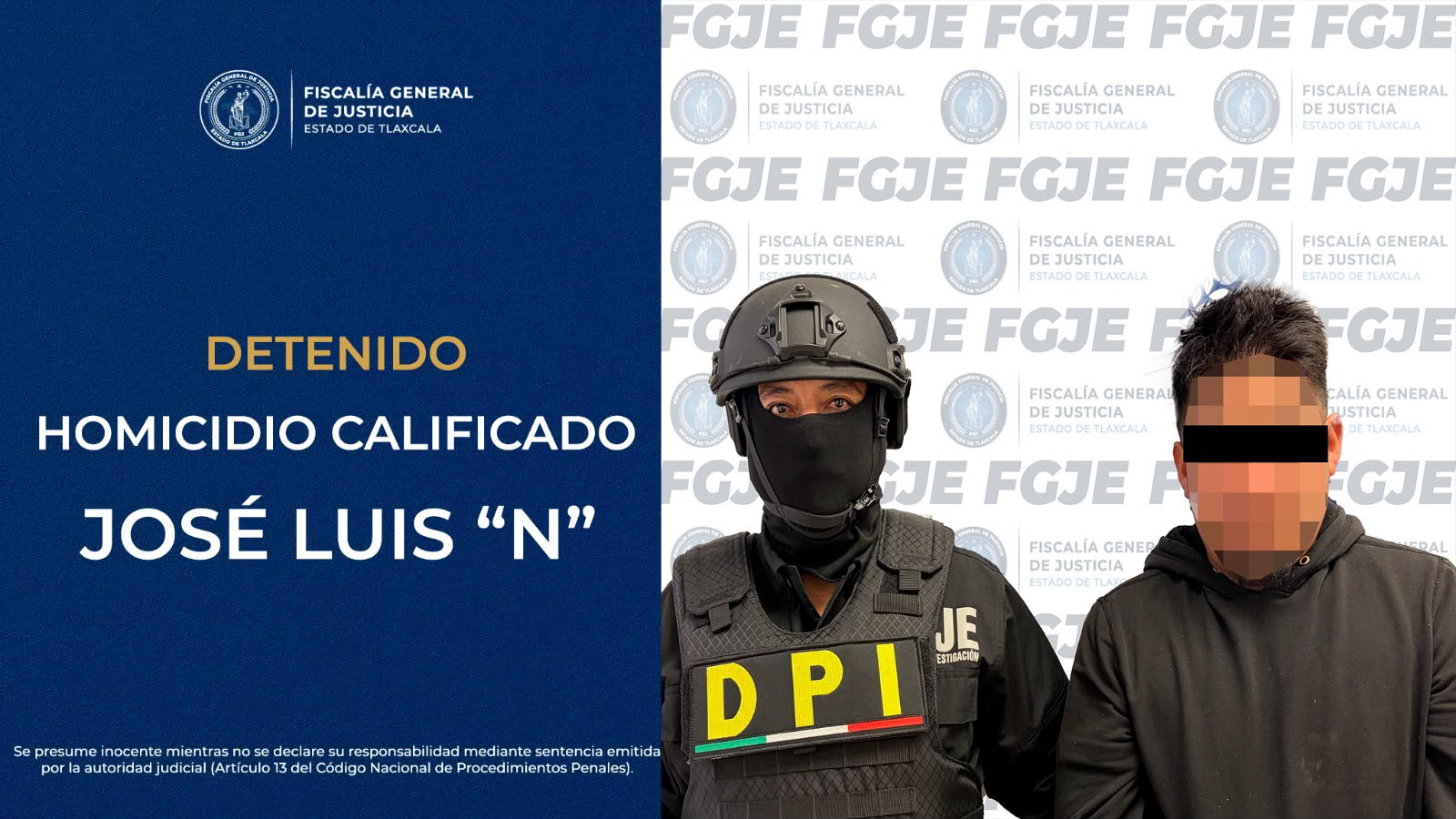 Capturan en el Estado de México a hombre acusado de homicidio en Tlaxcala