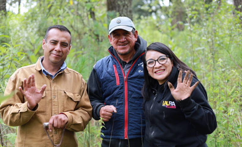 Laura Flores respalda acciones para preservar el Bosque de las Luciérnagas en Nanacamilpa