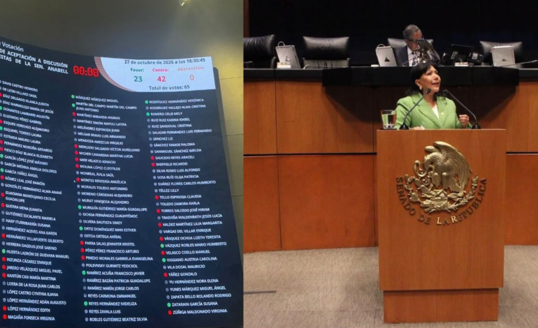 Anabell Ávalos acusa a Morena de rechazar freno al endeudamiento de México para 2027